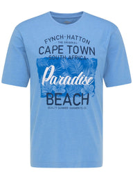 Fynch Hatton Polo & T-Shirts Fynch Hatton - Casual Fit Sustainable Cotton Printed T-Shirt