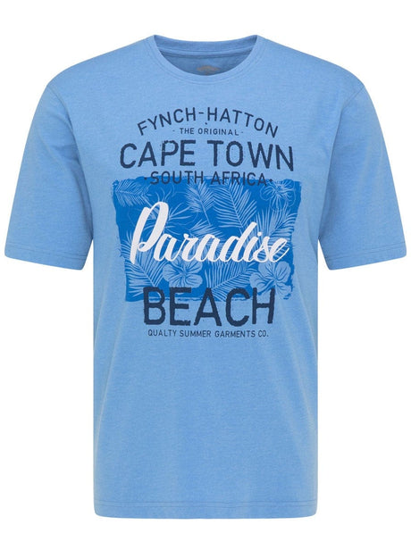 Fynch Hatton Polo & T-Shirts Fynch Hatton - Casual Fit Sustainable Cotton Printed T-Shirt