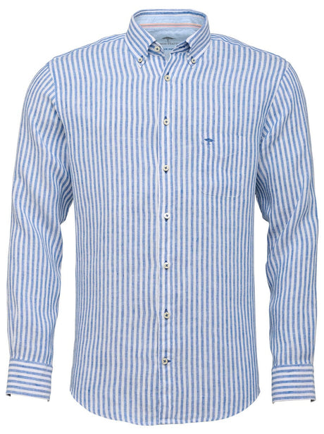 Fynch Hatton Shirts Fynch Hatton - Casual Fit Linen Stripe Shirt