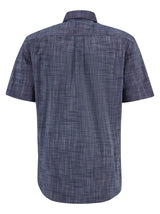 Fynch Hatton Shirts Fynch Hatton - Cotton Slub Button Down Short Sleeve Shirt