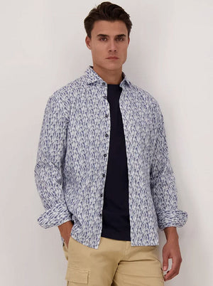 Fynch Hatton Shirts Fynch Hatton - Cotton Summer Print Shirt