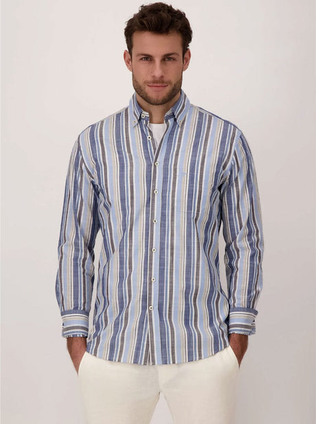 Fynch Hatton Shirts Fynch Hatton - Cotton Summer Stripe Shirt