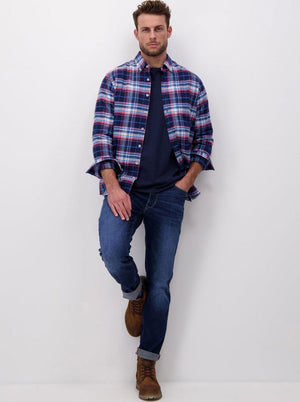 Fynch Hatton Shirts Fynch Hatton - Flannel Multi Check Shirt