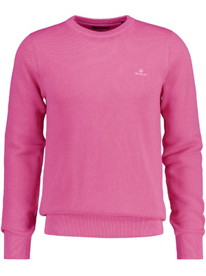 Gant Knitwear & Jumpers Gant - Cotton Pique Crew Neck Jumper