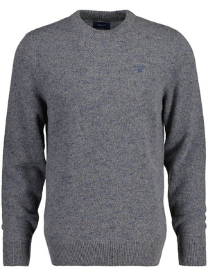 Gant Knitwear & Jumpers Gant - Neps Melange Crew Neck Sweater