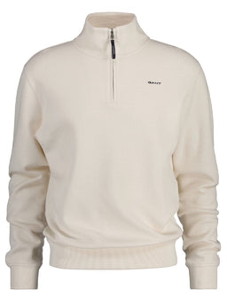 Gant Knitwear & Jumpers Gant - Waffle Textured Half Zip Mock Neck Jumper