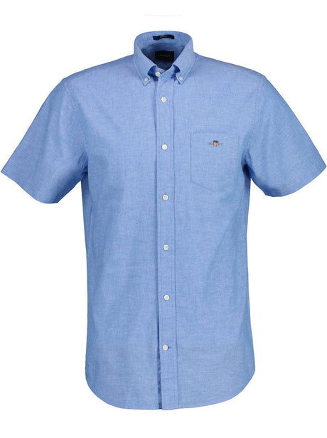 Gant Shirts Gant - Cotton/Linen Short Sleeve Shirt