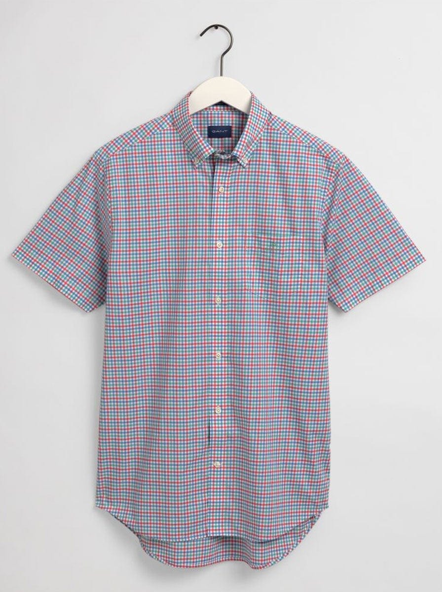 Gant Shirts Gant - Regular Fit Short Sleeve 3-Color Gingham Broadcloth Shirt