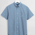 Gant Shirts Gant - Regular Fit Short Sleeve Micro Stripe Cotton Linen Shirt