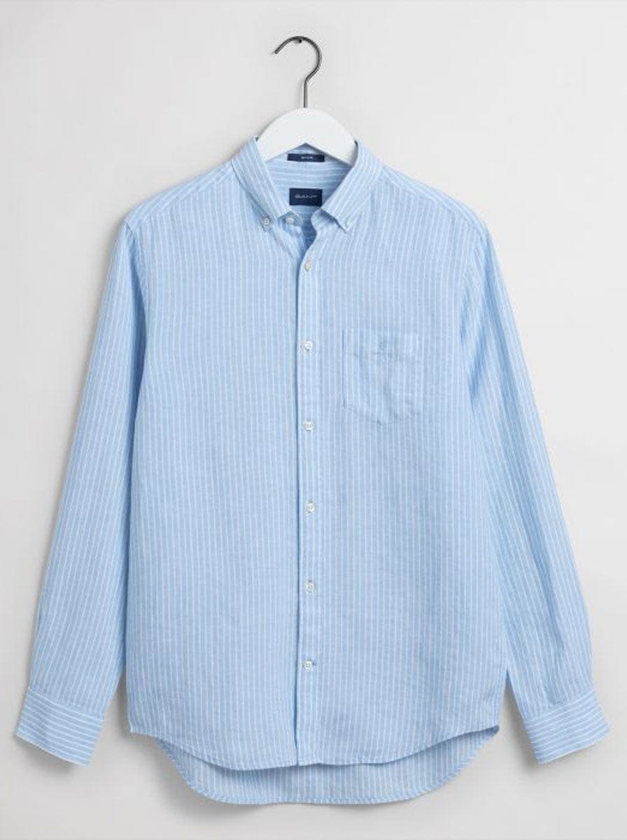 Gant Shirts Gant - Regular Fit Stripe Linen Shirt