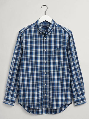 Gant Shirts Gant - Regular Fit Tech Prep™ Indigo Check Oxford Shirt