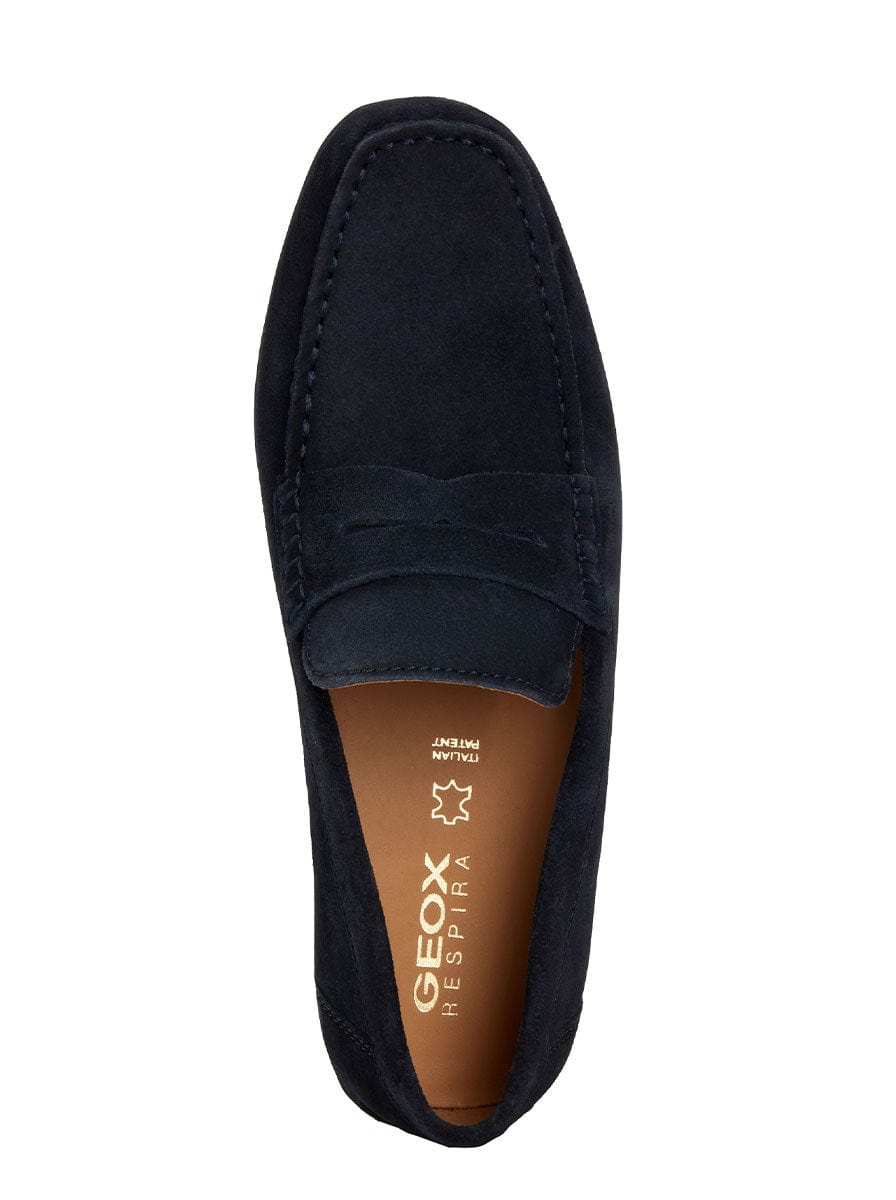 Geox navy sale loafers