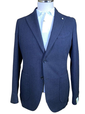 Luigi Bianchi Jacket/Blazer L.B.M - Cotton Unstructured Herringbone Jacket