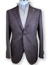 Luigi Bianchi Jacket/Blazer Luigi Bianchi - Wool/Cashmere Herringbone Jacket