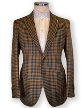 Luigi Bianchi Jacket/Blazer Luigi Bianchi - Wool/Cashmere Tweed Check Jacket