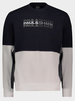 Paul & Shark Knitwear & Jumpers Paul & Shark - Cotton panelled sweatshirt