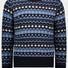 Paul & Shark Knitwear & Jumpers Paul & Shark - Fisherman crewneck geometric print jumper