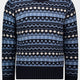 Paul & Shark Knitwear & Jumpers Paul & Shark - Fisherman crewneck geometric print jumper