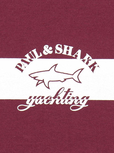 Paul & Shark Polo & T-Shirts Paul & Shark Long Sleeve T-Shirt - Burgundy / Off White