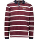 Paul & Shark Polo & T-Shirts Paul & Shark Royal Yacht Club Striped Rugby Shirt - Burgundy / Off White