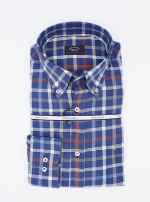 Paul & Shark Shirts Paul & Shark - Box Check Button Down Collar Shirt