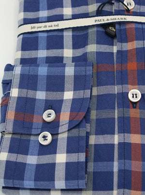 Paul & Shark Shirts Paul & Shark - Box Check Button Down Collar Shirt