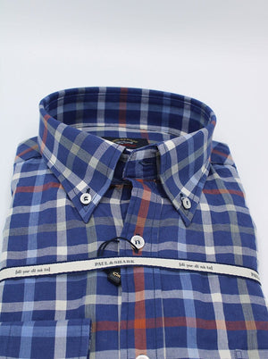 Paul & Shark Shirts Paul & Shark - Box Check Button Down Collar Shirt