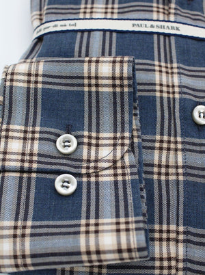 Paul & Shark Shirts Paul & Shark - Flannel Check Button Down Collar Shirt