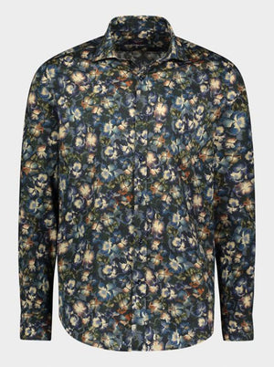 Paul & Shark Shirts Paul & Shark - Floral printed cotton stretch shirt