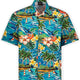 Paul & Shark Shirts Paul & Shark - Holiday Print Button Down Short Sleeve Shirt