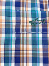 Paul & Shark Shirts Paul & Shark Multi Check Shirt - Colour Blue/Green/Orange/White