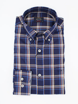 Paul & Shark Shirts Paul & Shark - Window Check Button Down Collar Shirt