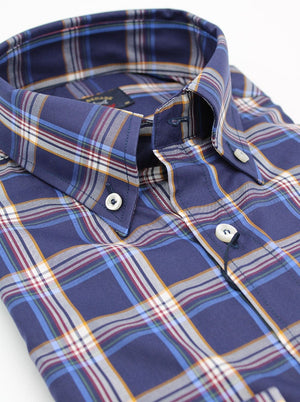 Paul & Shark Shirts Paul & Shark - Window Check Button Down Collar Shirt