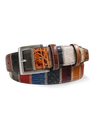 Robert Charles Belt Robert Charles - Leather Patchwork Belt