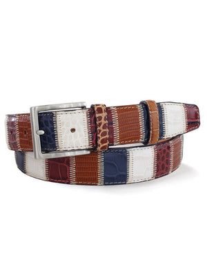 Robert Charles Belt Robert Charles - Leather Patchwork Belt