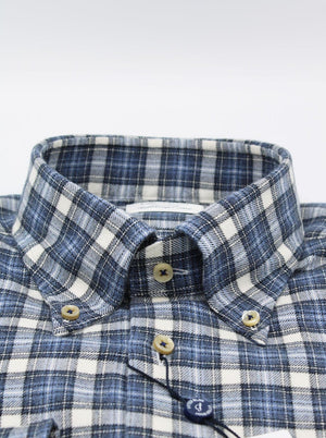 Stenströms Shirts Stenströms - Multi Check Flannel Fitted Body Shirt