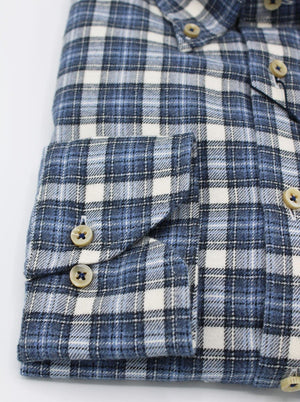 Stenströms Shirts Stenströms - Multi Check Flannel Fitted Body Shirt